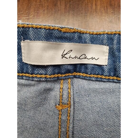 Women's KanCan High Rise Cutoff Lightwash Denim Jean Shorts | Size Small - Picture 8 of 9